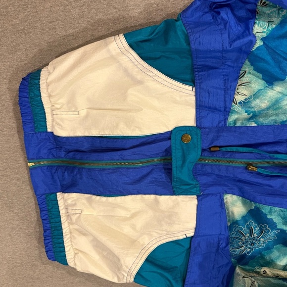 Vintage RE River Edge Sport Women's Tracksuit Windbreaker Set - Size M Blue - Picture 7 of 14